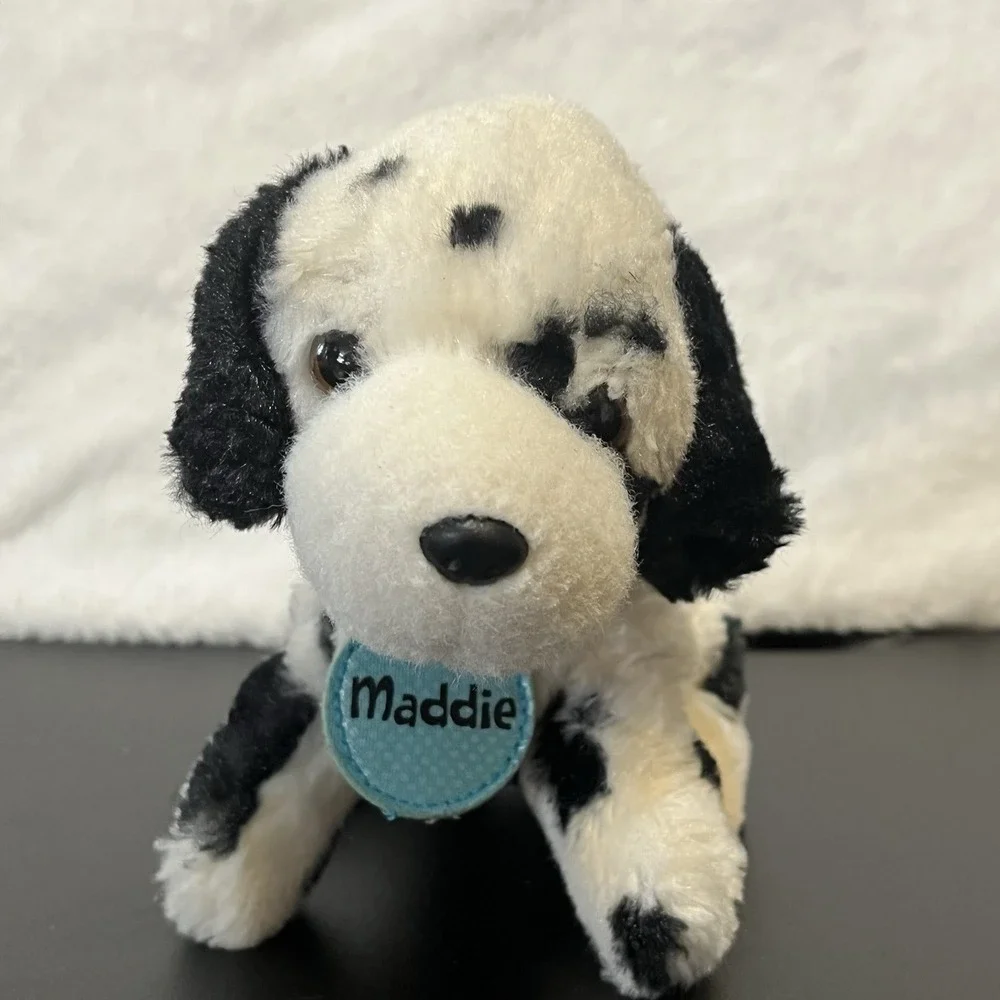 MADDIE the Dalmatian Dog Mini Plush Stuffed Animal by Justice Name Tag Collar